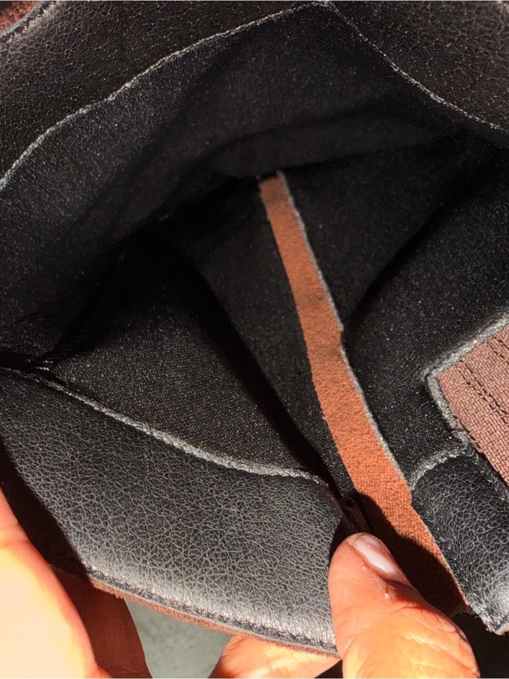 Women's Over-the-Knee Brown Suede Block Heel Boots - Picture 5 of 5